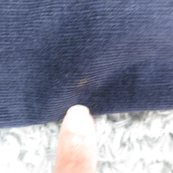 Eileen Fisher Blazer Womens 0 Navy Blue Corduroy Stretch Organic Cotton Jacket - Picture 15 of 16